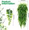 32 Inch - 20 Pcs Artificial Hanging Plants Boston Ferns Plastic Fake Plants Garland